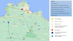 Mappa del Tour da Palermo a Corleone